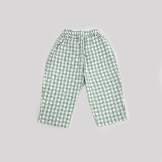 Destined to Bloom Kids Gingham Pants